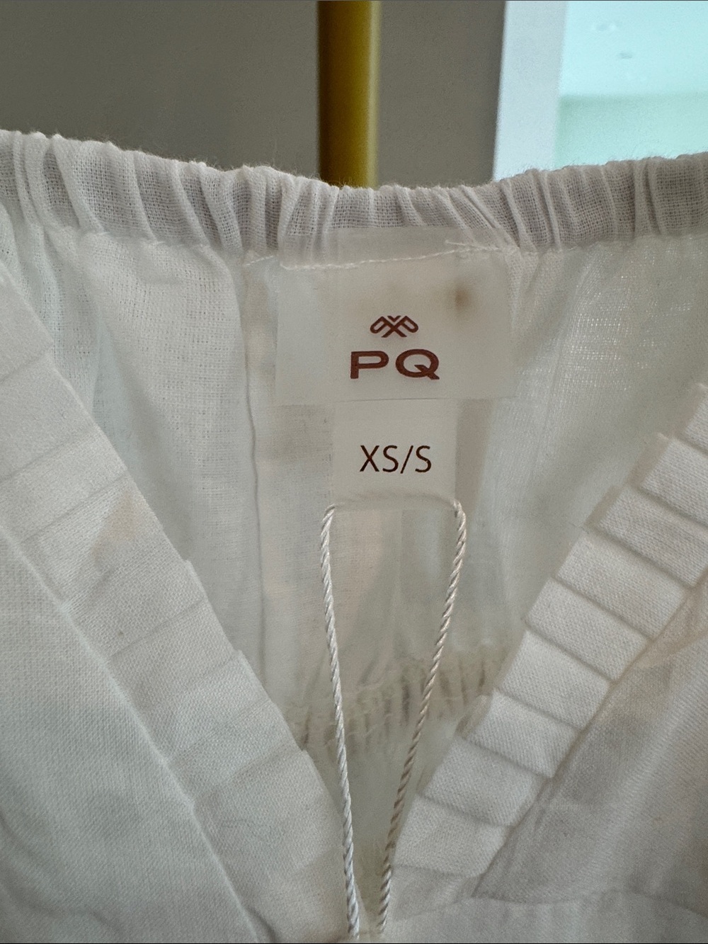NWT PQ Swim White Lace-Detail Maxi Dress with Spaghetti Straps - Picture 7 of 8